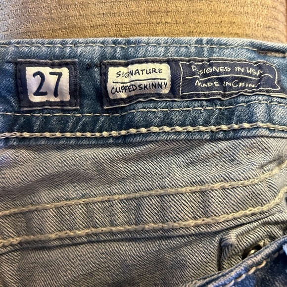 Miss Me Embellished Ankle Signature Cuffed Skinny Jeans Sz 27 - Picture 3 of 13